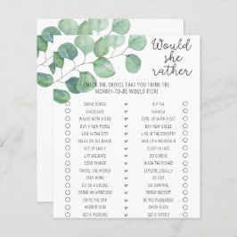 緑 – 彼女はむしろ赤ちゃんシャワーのゲーム