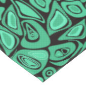 緑、抽象芸術、レトロ テーブルクロス (アングル)
