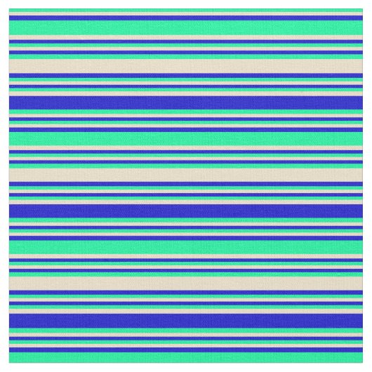 緑、接線、青/線ストライプの引きパターン ファブリック (クローズアップ)