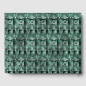 緑、斑点のある暗い長方形の形式 ゲストブック (裏面)