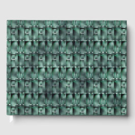 緑、斑点のある暗い長方形の形式 ゲストブック