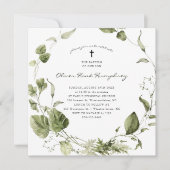 緑 |春夏の植物学バプテスマ 招待状 (正面)