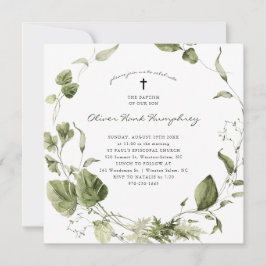 緑 |春夏の植物学バプテスマ 招待状