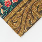 緑、森林動物で果実を保持するポモナ フリースブランケット (角)