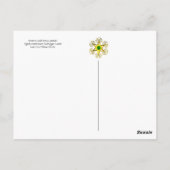 緑、森林動物で果実を保持するポモナ ポストカード (裏面)