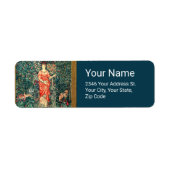 緑、森林動物で果実を保持するポモナ ラベル (正面)