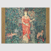 緑、森林動物で果実を保持するポモナ 薄葉紙 (正面)