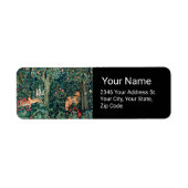 緑,森林動物の群れ,キツネ,緑フローラ ラベル (正面)