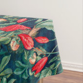 緑，森林動物の群れ，緑のフローラ テーブルクロス (インサイチュ)