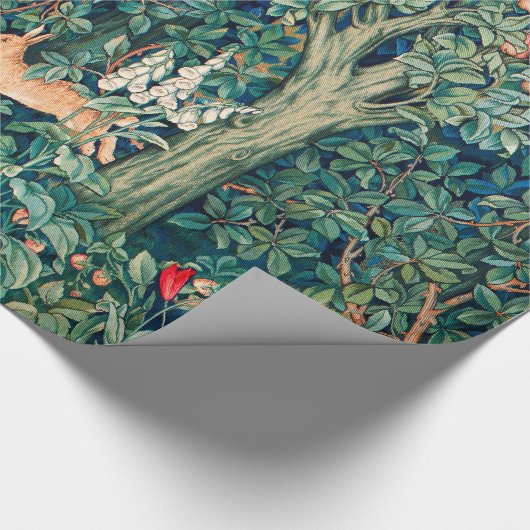 緑，森林動物の群れ，緑のフローラ ラッピングペーパー