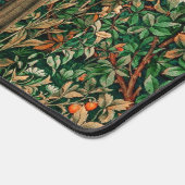 緑，森林動物キジ，赤いキツネ，緑 デスクマット (コーナー)