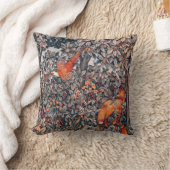 緑，森林動物キジ，赤キツネフローラ クッション (ブランケット)