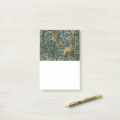 緑，森林動物キツネ，キジ，緑フローラ ポストイット (デスク上)