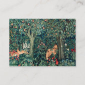 緑，森林動物群，キツネ，緑のフローラ部 名刺 (裏面)