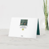 緑，森林動物群，緑のフローラ シーズンカード (裏面)