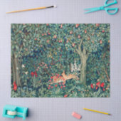 緑，森林動物群，緑のフローラ 薄葉紙 (クラフト)