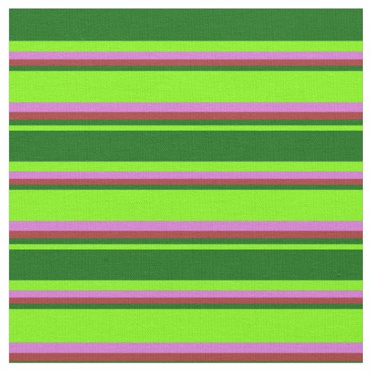 緑、濃い緑、茶色、蘭の色 ファブリック (クローズアップ)
