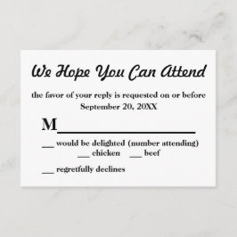 緑、濃い赤、黄色のケントクロス結婚式RSVP 出欠カード