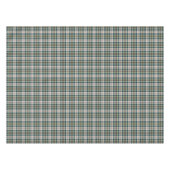 緑、濃紺およびクリームの格子縞 テーブルクロス (正面(横))