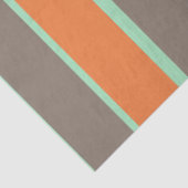 緑、灰、オレンジのストライプ柄 薄葉紙 (詳細)