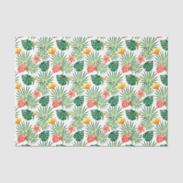 緑(熱帯の花とヤシの葉花) 3 薄葉紙