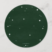 緑/白の散在スターズスクエア/ラウンドハロウィン メニュー (裏面)