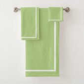 緑(白縁ど) バスタオルセット (インサイチュ)