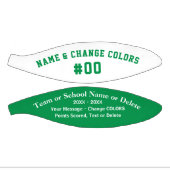 緑、白、フルサイズまたはカスタムミニ ミニバスケットボール (パネル)