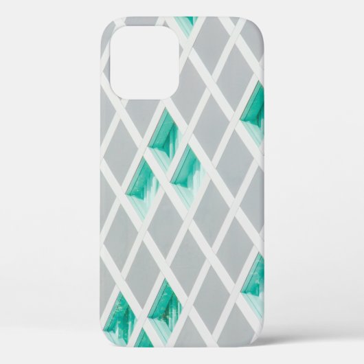 緑、白、灰色のイラストレーション Case-Mate iPhoneケース (裏面)