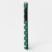 緑、白、緑の水玉模様 Case-Mate iPhoneケース (裏面/左)