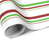 緑、白、赤のクリスマスパターン – スタイル ラッピングペーパー (ロールコーナー)