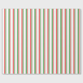 緑、白、赤のパターストライプのンのラッピング紙 ラッピングペーパー (フラット)