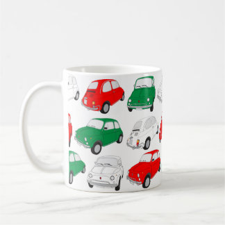 緑、白、赤の車のパタイタリアンーンマグ コーヒーマグカップ