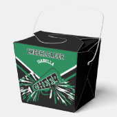 緑、白、黒のチアリーダー フェイバーボックス (正面)