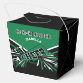緑、白、黒のチアリーダー フェイバーボックス (裏面)