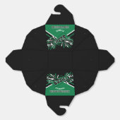 緑、白、黒のチアリーダー フェイバーボックス (見開き)