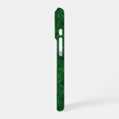 緑、紙吹雪、グリッター iPhoneケース (左側面)