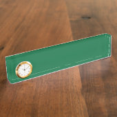 緑,紺色,アクア,電気ブルー,フォント,パターン, デスクネームプレート (側面)