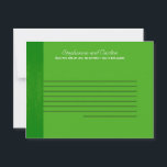 緑/緑の木目の結婚アドバイスカード アドバイスカード<br><div class="desc">これらの愛らしい書き込み可能なアドバイスカードは、任意の結婚に完璧な追加である。チップのシャーパイペンと一緒にこれらのカードを単に素晴らしお客様に渡す。お客様は新しい書新婦と新郎のアドバイスを下げることができます。これらの用紙は、光沢のある超重量重量120ポンドのカバー素材（カードストック）に4.25インチx 5.6インチのサイズで印刷される。私たちは、このデザインに専念する全体のラインを私たちのザズル店で結婚は、招待状(5x7)、返品ラベル、郵送ラベル、封筒用シール、郵便切手、カップケーキを選ぶ、ウォーターボトルラッパー、ハーシーの1.55ozを含む。大きなバーラッパー、ハーシーのミニチュアバッグラッパー、電子レンジのポップコーンアドバイスラッパー、書き込み可能座席表、グッズバッグトッパー、FLATサンキューカード(4x5)、HAPPEDサンキューカード(4x5)、メッセージカード、メニューカード、ミントマッチブック、棒つきキャンデーカバー、ブックマーク、ビンゴカードマーカー、ビンゴカード呼び出しシート、書き込み可能カード(4x5)、など。</div>