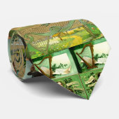 、緑、緑緑、セントパトリックのヴィンテージのイメージ ネクタイ (ロール)