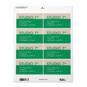 緑 – 自然系列 ラベル (フルシート)