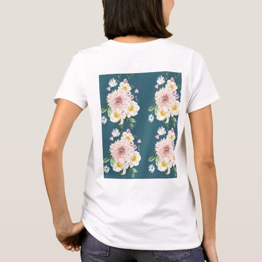 緑(花) Tシャツ (裏面)