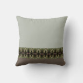 緑（茶色） クッション (裏面)