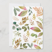 緑、茶色、金ゴールドの葉結婚は (裏面)