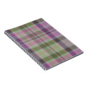 緑、薄紫クラシックタータンチェック。 ノートブック (右側)