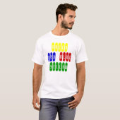 、緑、赤い、青いのTシャツ黄色い Tシャツ (正面フル)