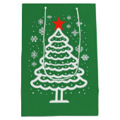 緑&赤クリスマス ミディアムペーパーバッグ (裏面)