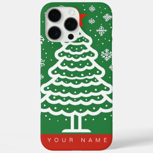 緑&赤クリスマス Case-Mate iPhoneケース (裏面)