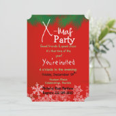 緑（赤）招待状 招待状 (スタンド正面)