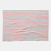 緑、赤、白のキッチンタストライプオル キッチンタオル (横)